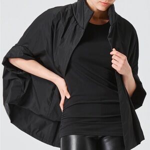 PLANET Nylon Black Jacket/Cape